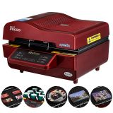 3D Sublimation Heat Press Machine for Phone Cases Mugs Cups Heat Transfer Printing (110V)