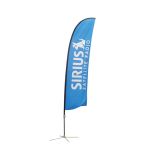 11.5 ft Wing Banner with Cross Base (Double Sided Printing)