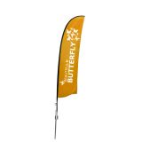 9.8 ft Wing Banner with Spike Base (Double Sided Printing)