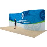 20ft Serpentine Portable Tension Fabric Wall