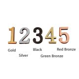 High Quality Mini Metal Numbers with Self-stick for Address Plaque (Item Height: 48mm)
