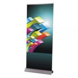 Sample-High Quality Dismountable Base Roll Up Banner Stand (33" W x 95" H) (Stand Only)