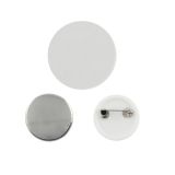 1000pcs 25mm Blank Pin Badge Button Supplies for Badge Maker Machine with ABS Bottom Shells