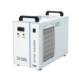 S&A CW-5000DG Industrial Water Chiller (AC 1P 110V 60Hz) for one 80W or 100W CO2 Glass Laser Tube Cooling, 0.41HP