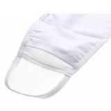 7" x 4.7" 50pcs Sublimation Blank White Edge Washable Filter Insertable Face Mask (Filter not included)