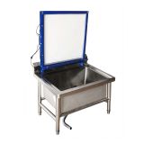 110V Screen Printing Wash Tank Washout Booth 25in w/ Backlit System