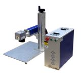 CALCA 30W Split Fiber Laser Marking Machine for Laser Engraving Tumbler, Raycus Laser + Rotation Axis, FDA