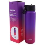 CALCA 22oz Wide Mouth Lid Stainless Steel Water Bottle with Double Wall Vacuum Insulated