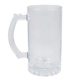 CALCA 24 Pack 16oz Clear Glass Sublimation Beer Steins Beer Mug Blanks with Thick Matarial.