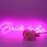 CALCA LED Neon Sign Bride to be ,Integrative Sign Length 6.53X15.63+5.39X11.97 inches(Pink)