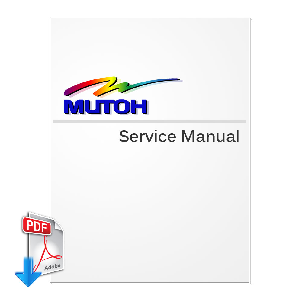 Mutoh RJ-1300V2 / RJ-1800 Printer Parts List, Service Manual