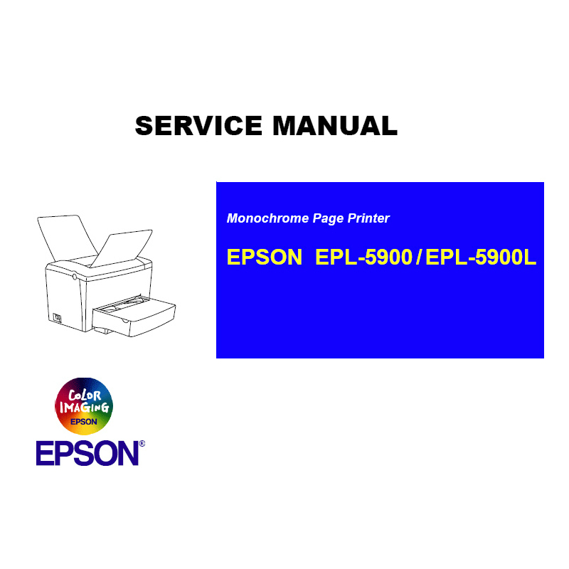 EPSON EPL-5900 EPL-5900L Printer English Service Manual