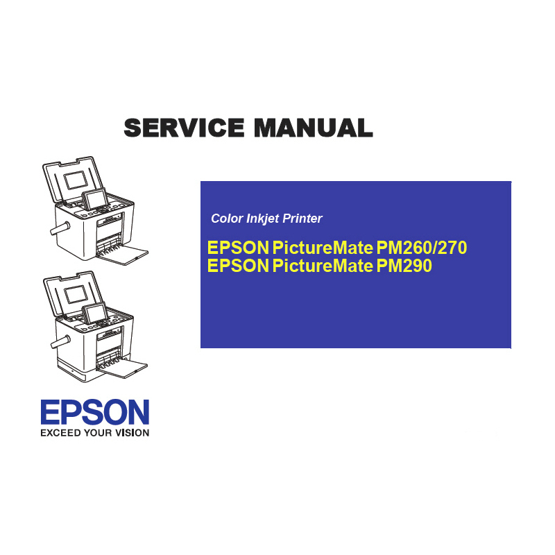 EPSON PictureMate PM260 270 290 English Service Manual (Direct Download)