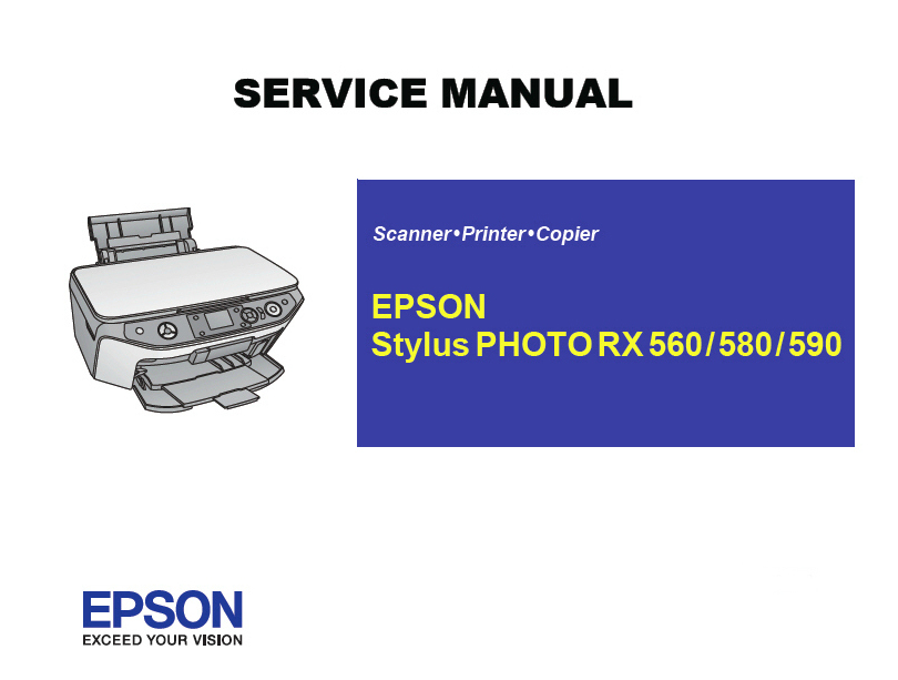 EPSON RX560 580 590 English Service Manual (Direct Download)
