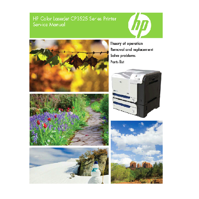 HP Color LaserJet CP3525 English Service Manual