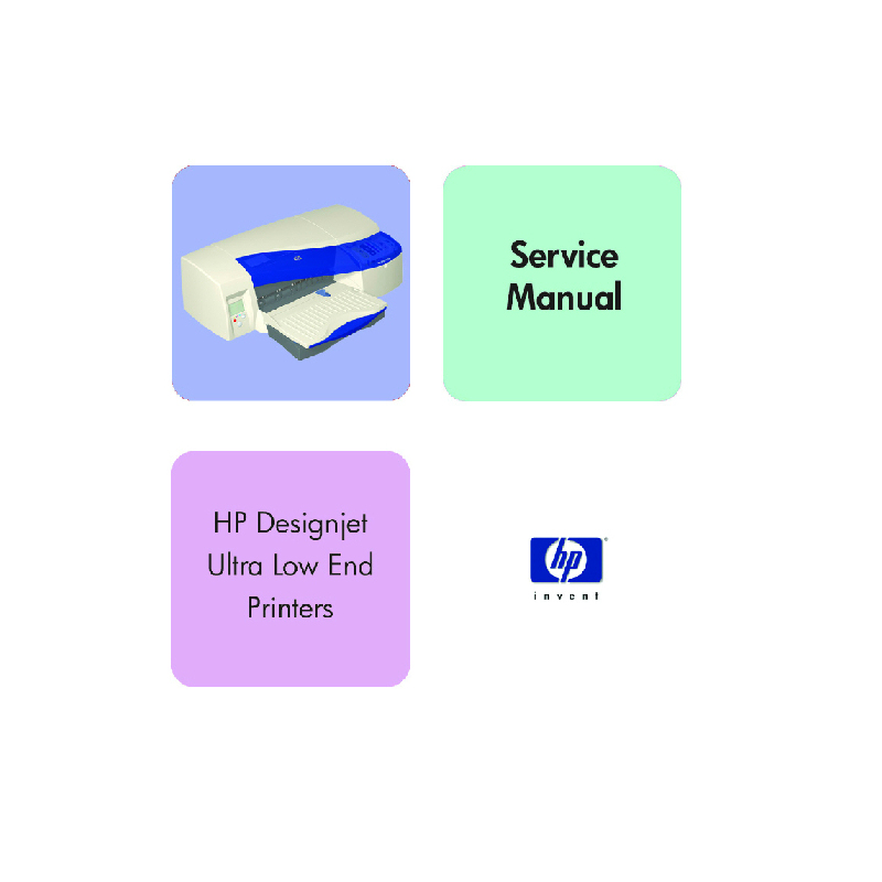 HP Designjet 10 20 30 50 70 90 100 110 120 130 Plotter English Service Manual