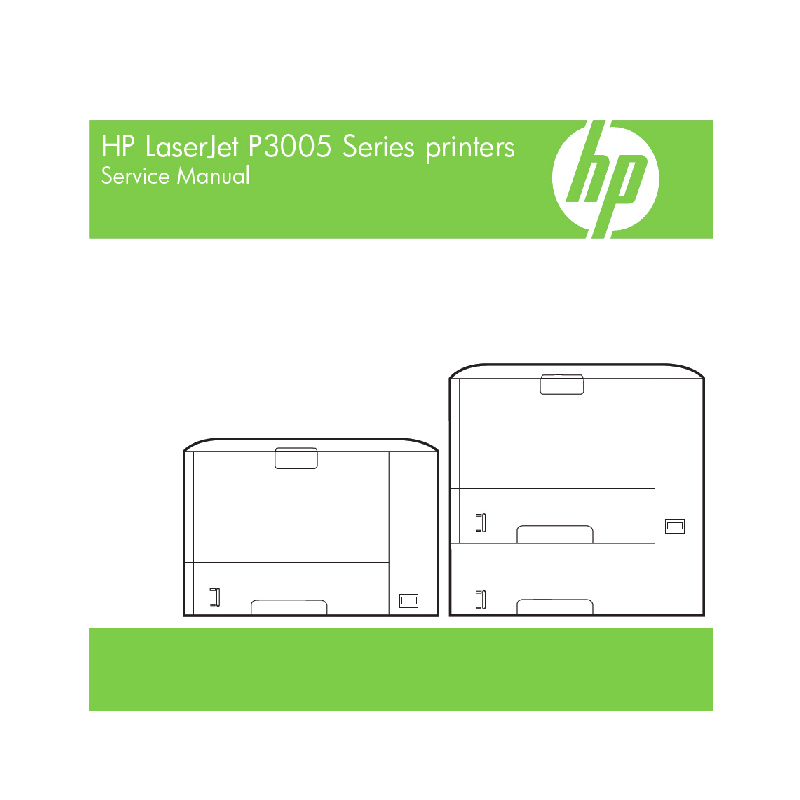 HP LaserJet P3005 English Maintenance Manual
