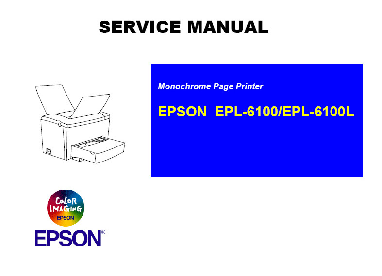 EPSON EPL-6100 EPL-6100L Printer English Service Manual, User´s Manual(Direct Download)
