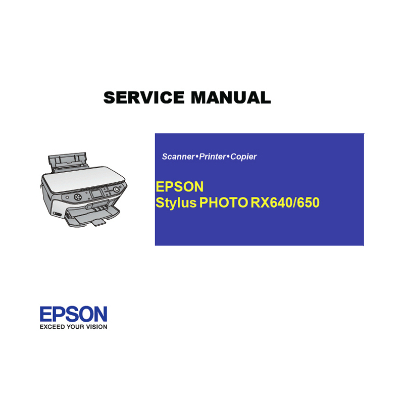 EPSON RX640 650 Printer English Service Manual (Direct Download)
