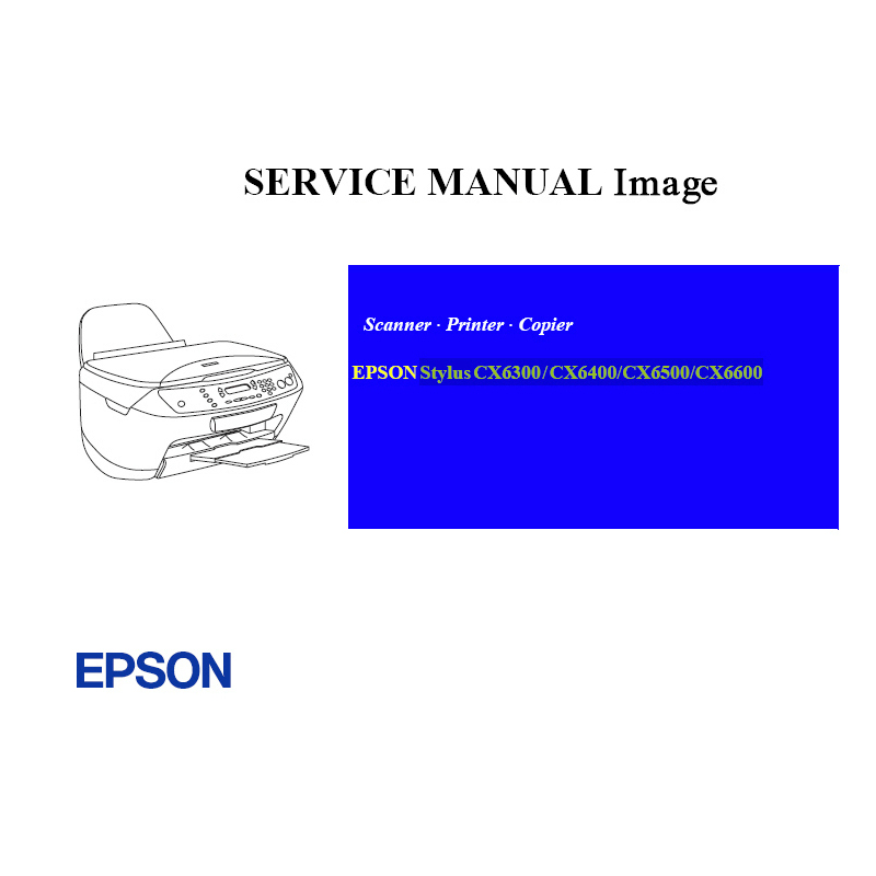 EPSON Stylus CX6300 6400 6500 6600 Printer English Service Manual