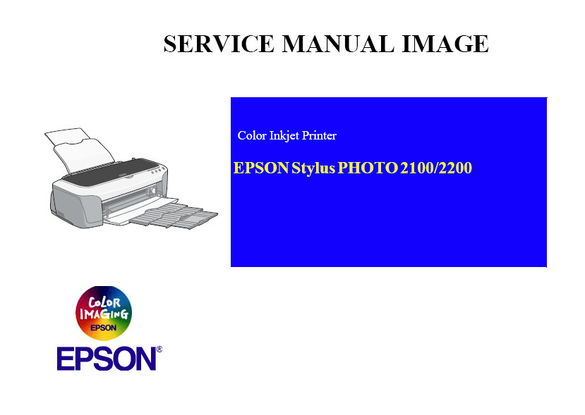 EPSON Stylus Photo 2100 2200 Printer English Service Manual (Direct Download)