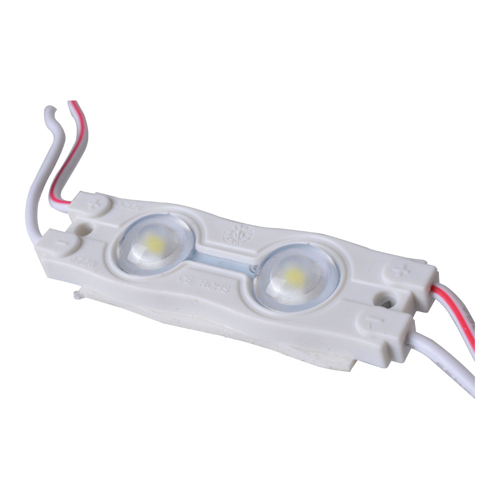 SMD 2835 Waterproof LED Module (2 LED Chips with Optical Lens, White Light, 0.72W, L54 x W16 x H7mm)