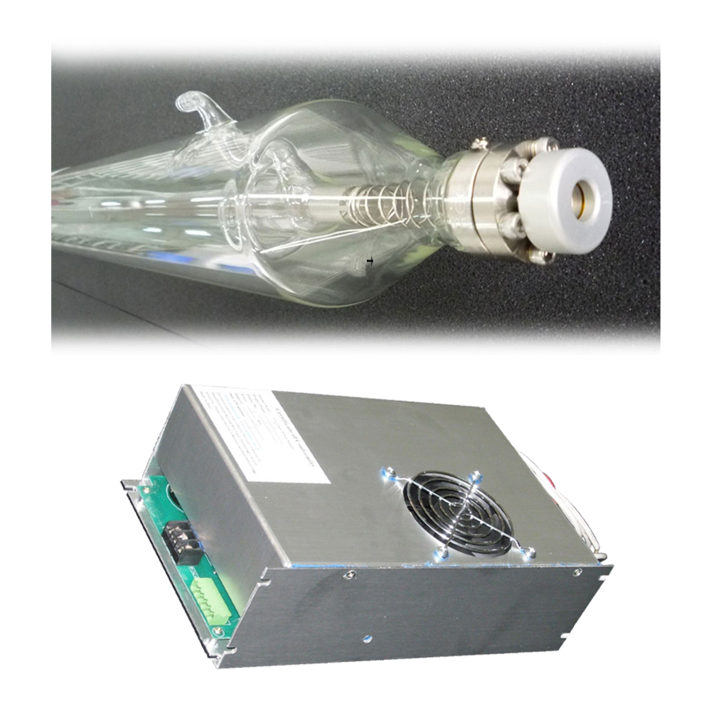 RECI CO2 Laser Tube 90W-100W W2 / S2, 10000hr Service Life + DY10 220V Power Supply, For the Laser Engraver