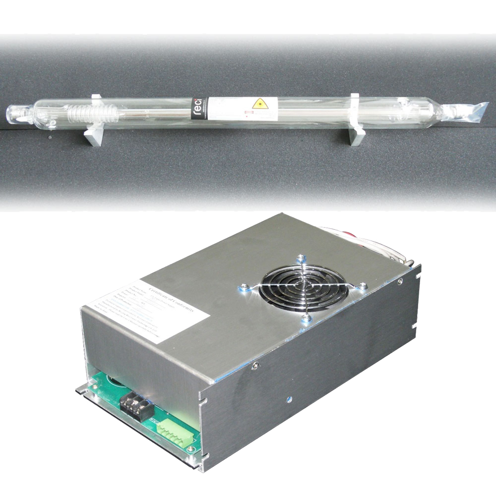 RECI CO2 Laser Tube 100W-130W W4/S4, 10000hr Service Life + DY13 110V Power Supply, for the Laser Engraver