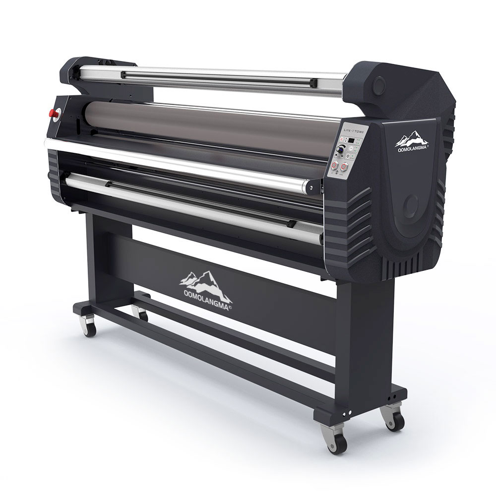 Qomolangma 67in Wide Format Full-auto Roll-to-roll Electric Type Cold Laminator, with Heat Assisted