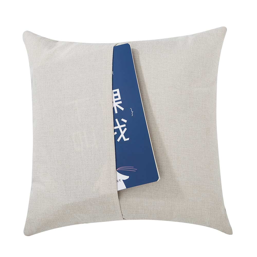 50 PCS 15.75" x 15.75" Sublimation Blank Linen Pocket Pillow Case Cushion Cover