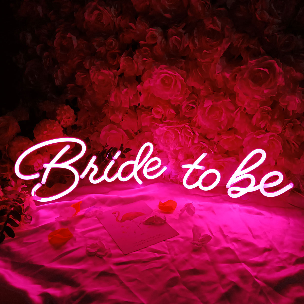 CALCA LED Neon Sign Bride to be , Sign Length 28.59 X 7.28 inches(Pink)