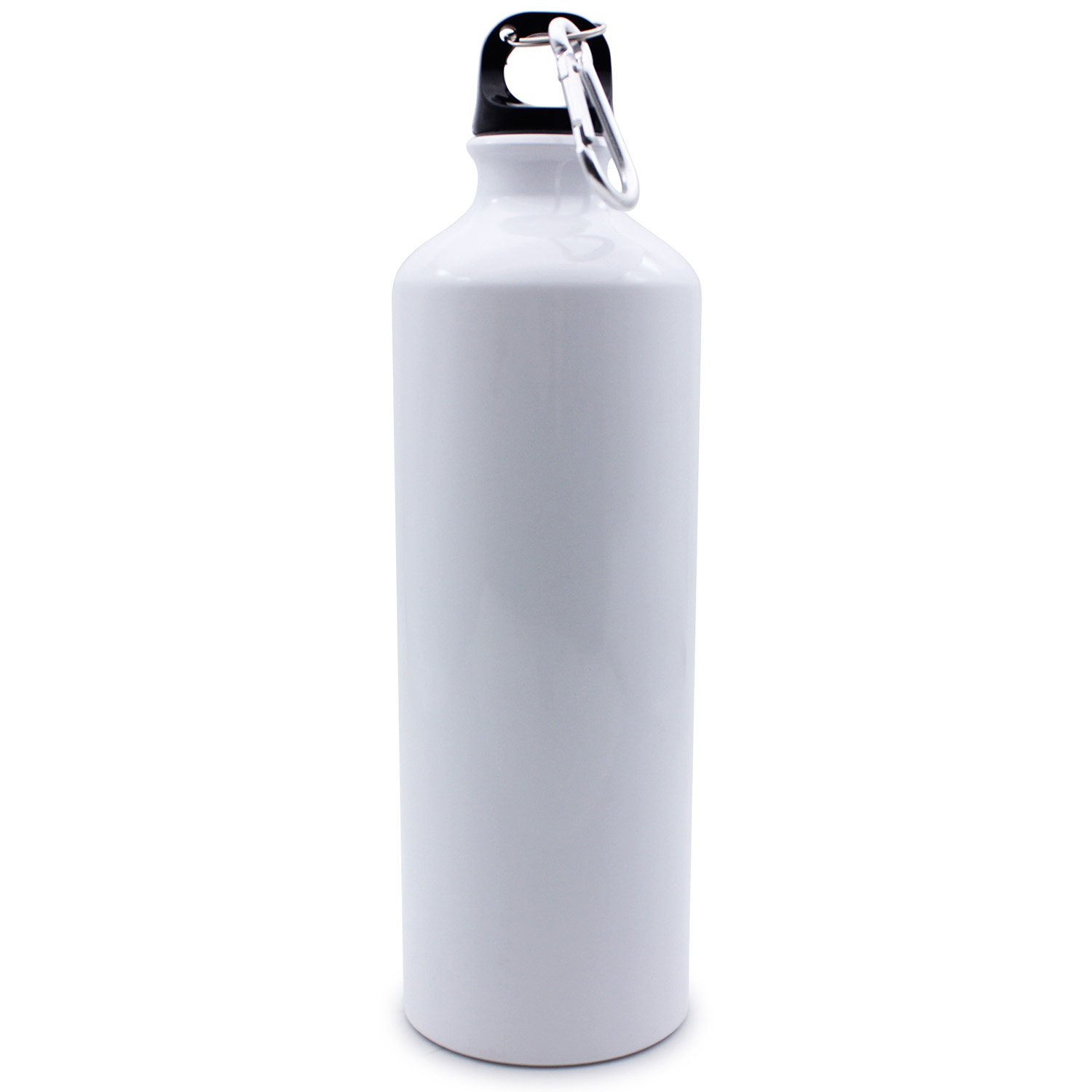CALCA 60pcs/Pack 750ml Blank Aluminum Sports Bottle for Sublimation Printing, White