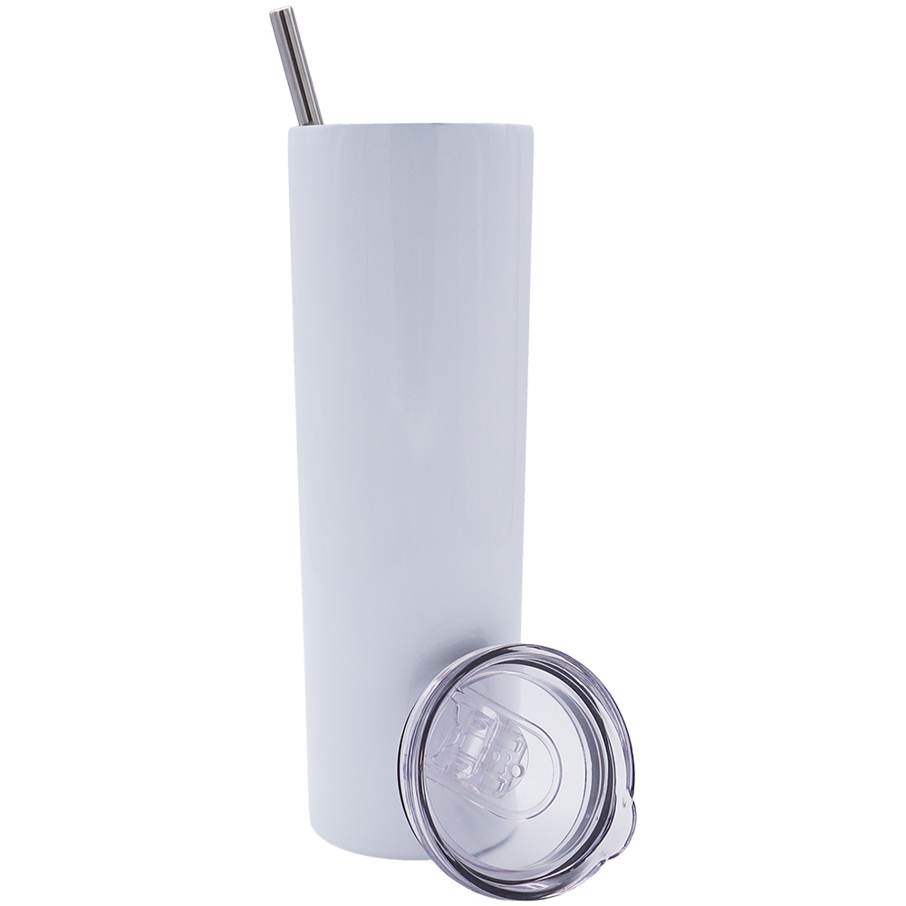 1000Pcs Wholesale Stainless Steel Double Wall Vacuum Insulated Tumbler 20Oz White