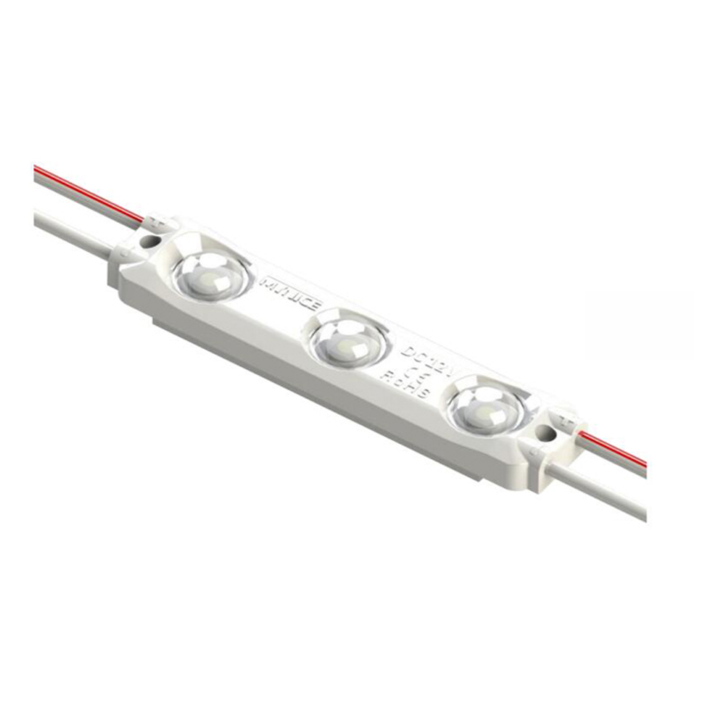 UL SMD 2835 Waterproof LED Module (3 LEDs with Optical Lens, White Light, 1W, L59.6 x W12.6 x H6.8mm) Designed for Internal Illumination of Signs