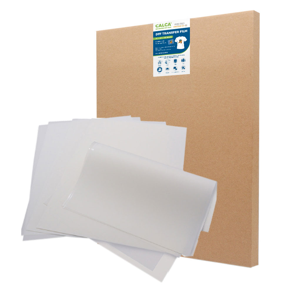 CALCA 16" x 20" DTF Transfer Film - Double Sided, Hot Peel- 100 Sheets/pack