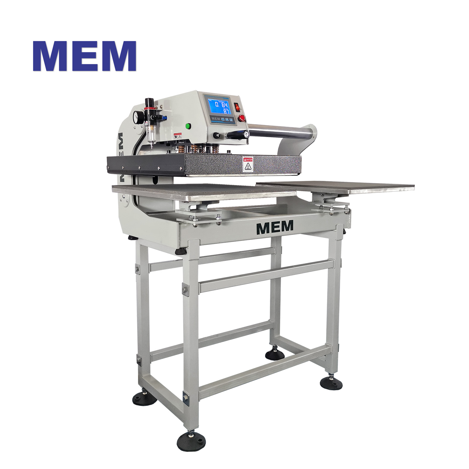 MEM 16" x 20" Semi-Automatic Pneumatic Double Station Heat Press with Laser Positioning System