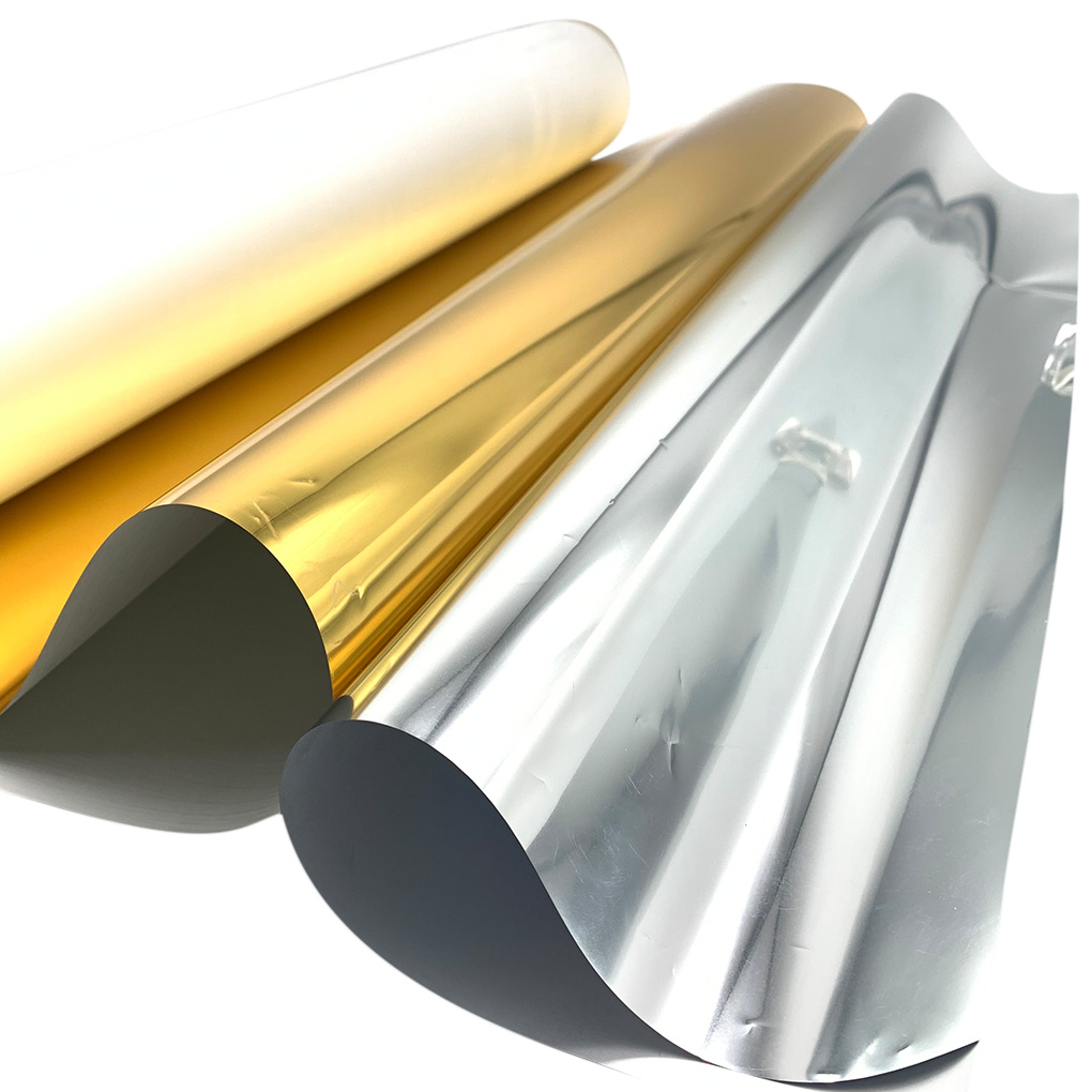 CALCA 24in x 65.6ft DTF Gold/Silver Foil Film Roll,Cold Peel