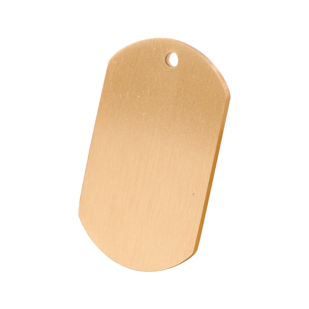 100pcs Military Tag Blank Brass Tag Dog Tag Pendant for engraving