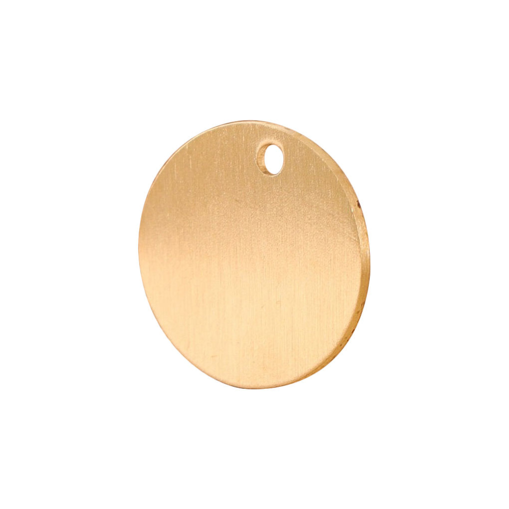 100pcs Round Blank Brass Tag Dog Tag Pendant for engraving (30mm x 2mm)