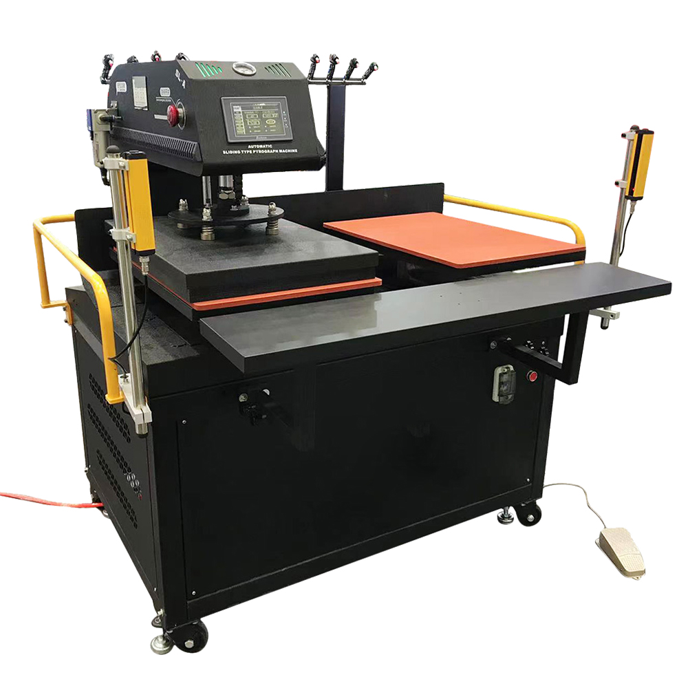 16in x 24in Fully Automatic Sliding Double Station Heat Transfer Machine with Laser Positioning System