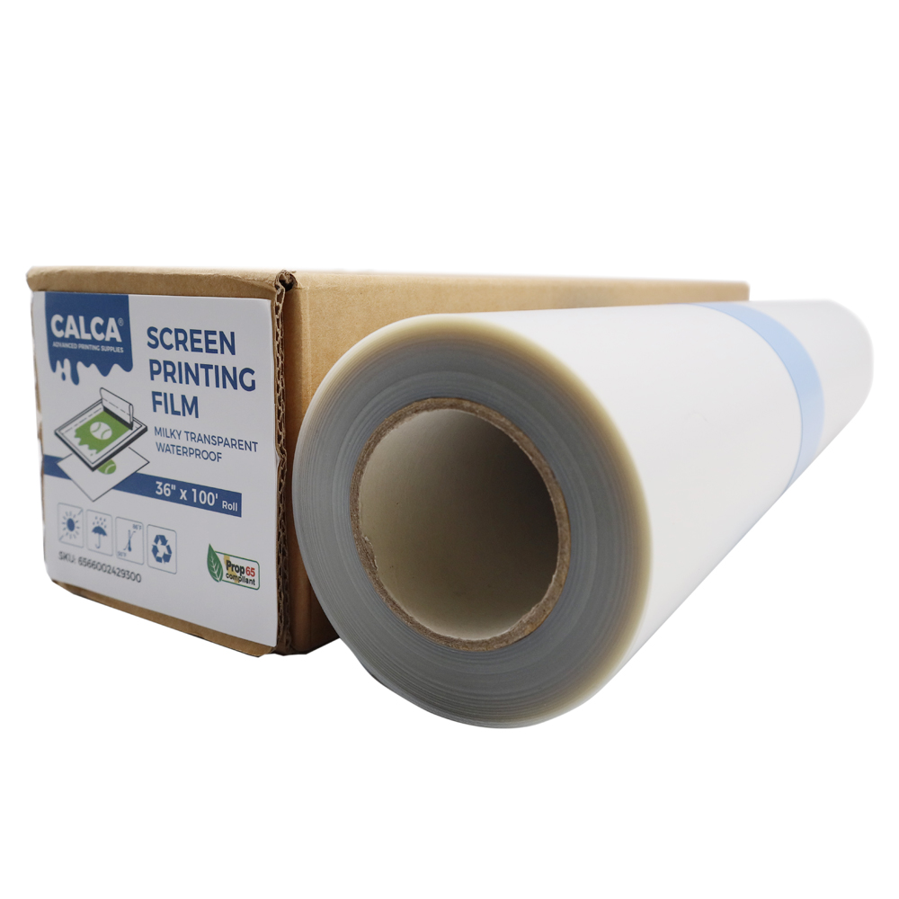 CALCA Waterproof Inkjet Milky Transparency Film for Silk Screen 36" x 100FT - 1 Roll