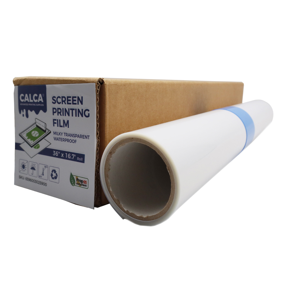 Sample CALCA Waterproof Inkjet Milky Transparency Film for Silk Screen 36" x 16.7 FT