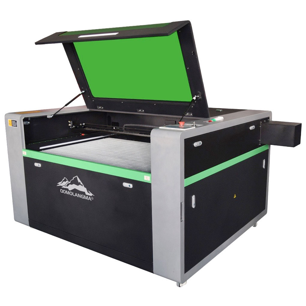 Qomolangma 51" x 35" 150W CO2 Laser Cutting Machine, with Electric Lifting Worktable and Auto - focus System, Rotation Axis, Compatible Lightburn Software