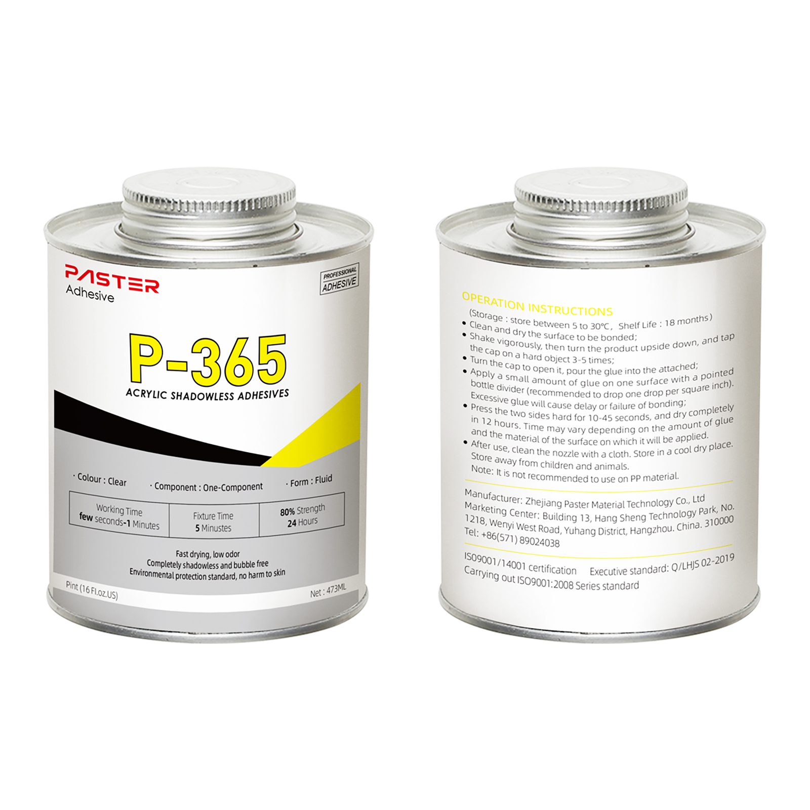 P-365 Acrylic Shadowless Adhesive for Channel Letter