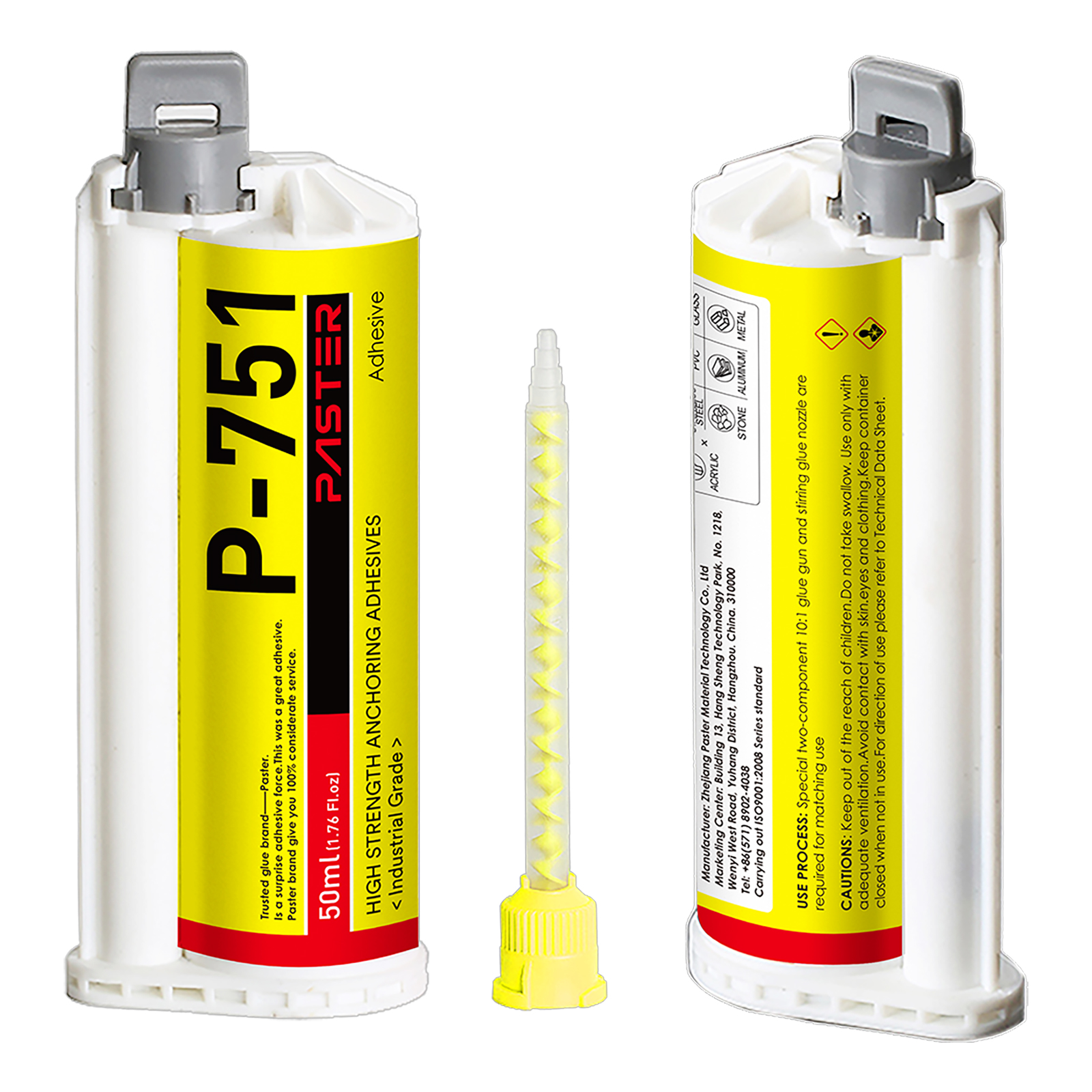 6pcs/pack P-751 Signage adhesive Acrylic adhesive High Strength Anchoring Adhesives 10:1 AB glue