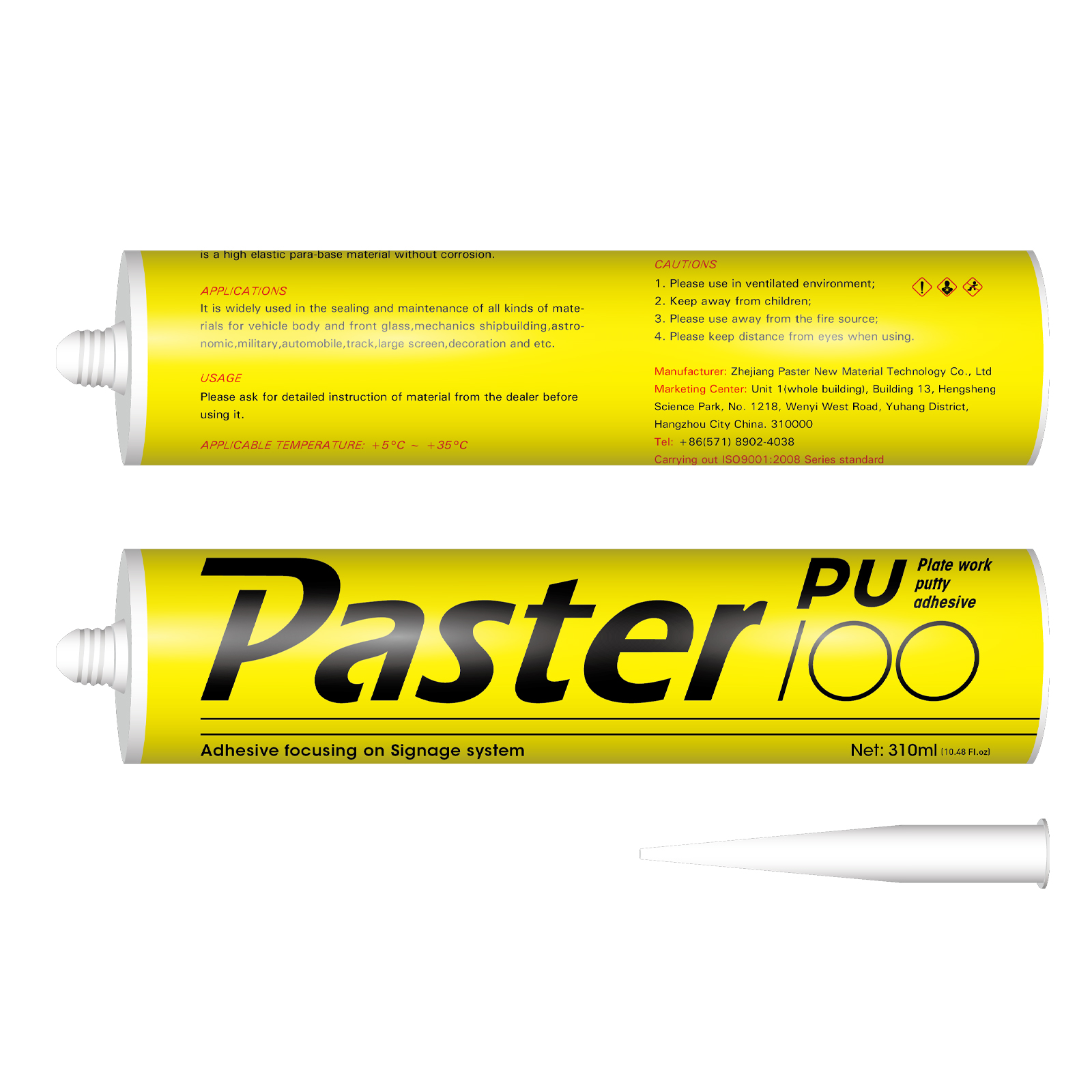 PU-100 Sheet Metal & Putty Adhesive for Channel Letter