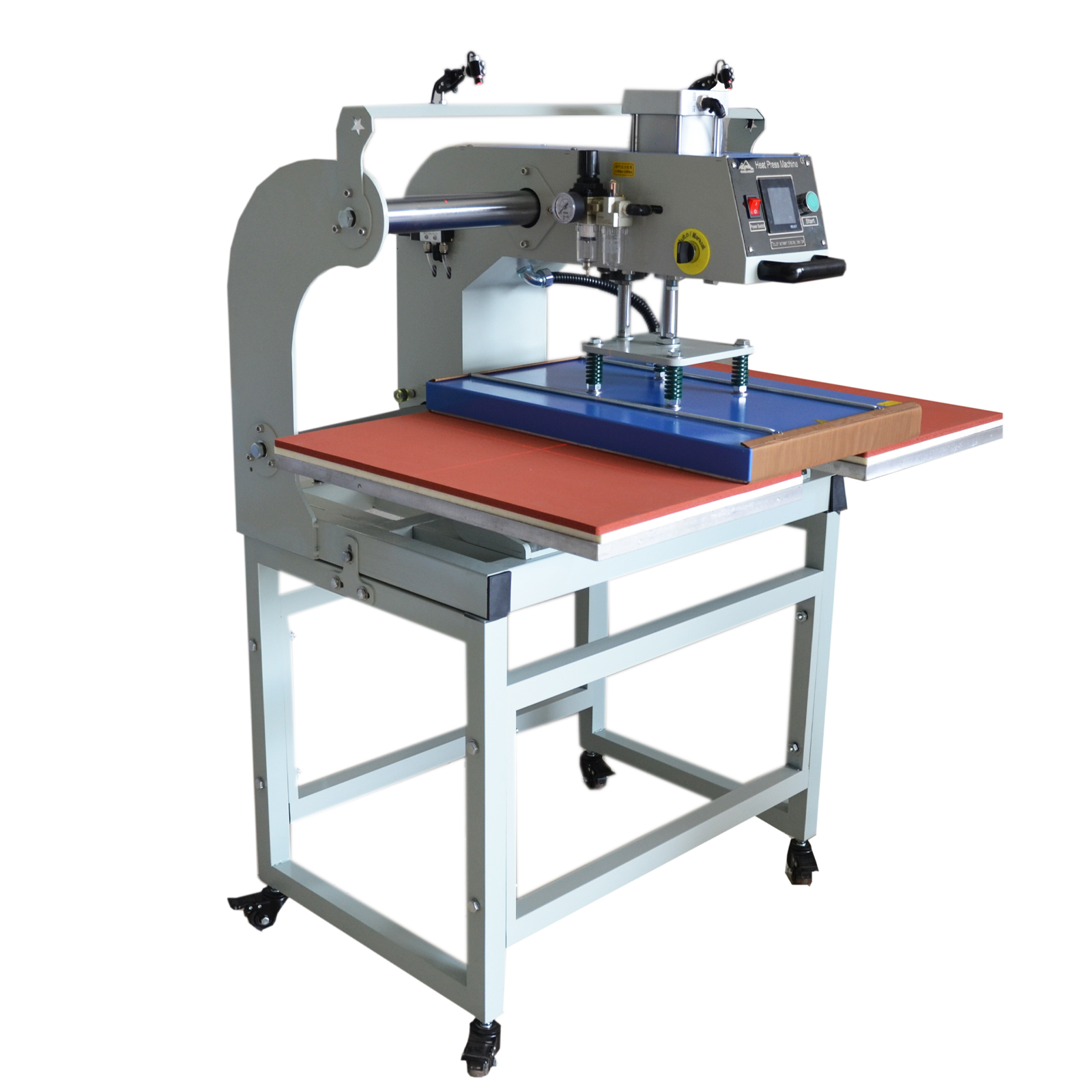 Qomolangma 16in x 24in Semi-Automatic Pneumatic Double Station Heat Press with Laser Positioning System