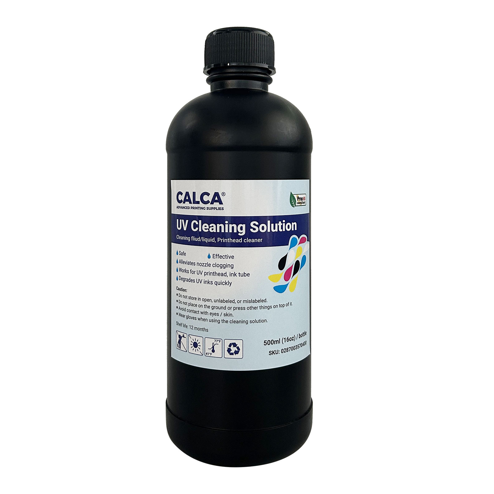CALCA UV/UVDTF Cleaning Solution for Epson Printheads, 16 oz, Bottle of 500ml