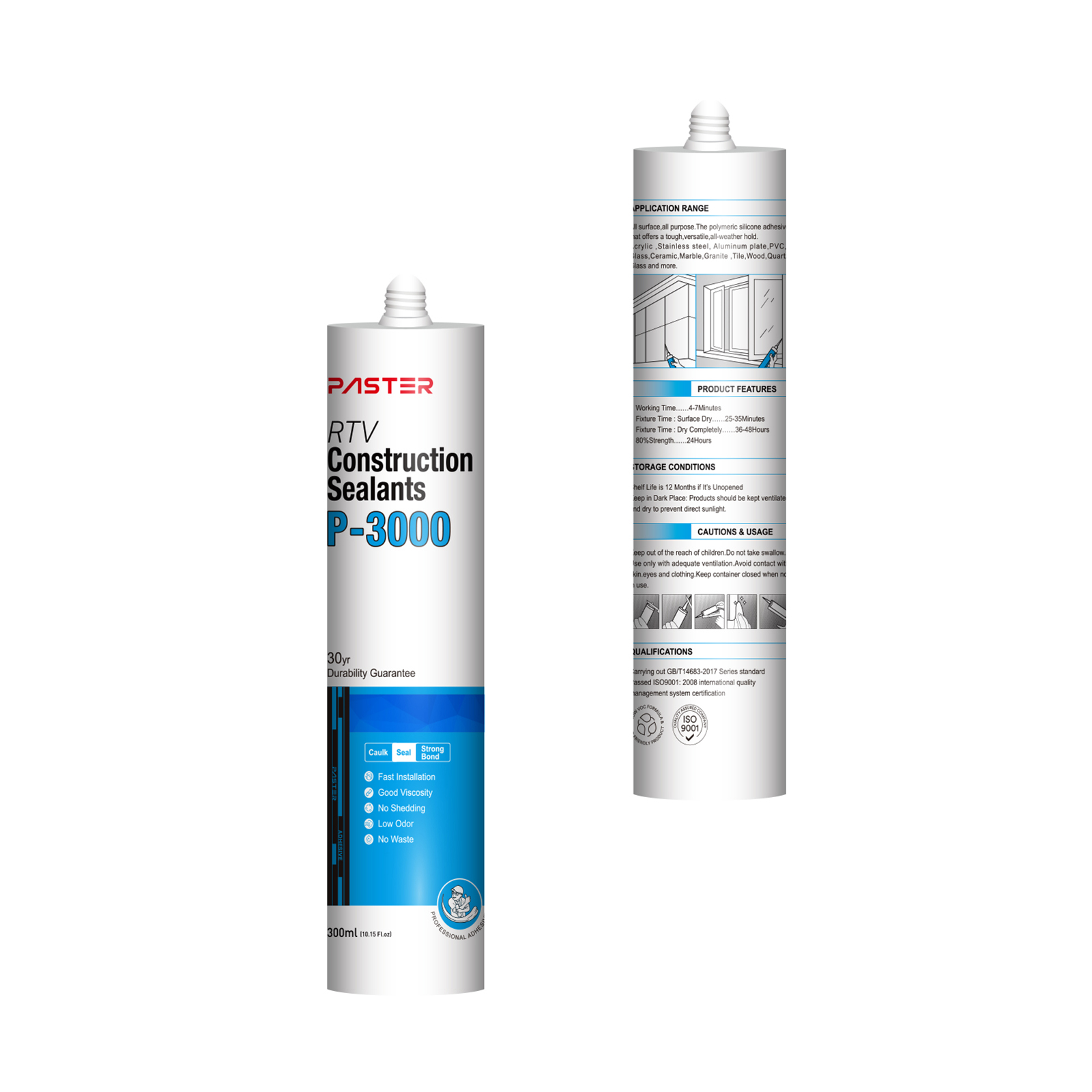 Sample-P-3000A Polymeric adhesive RTV Construction Sealants for Signage