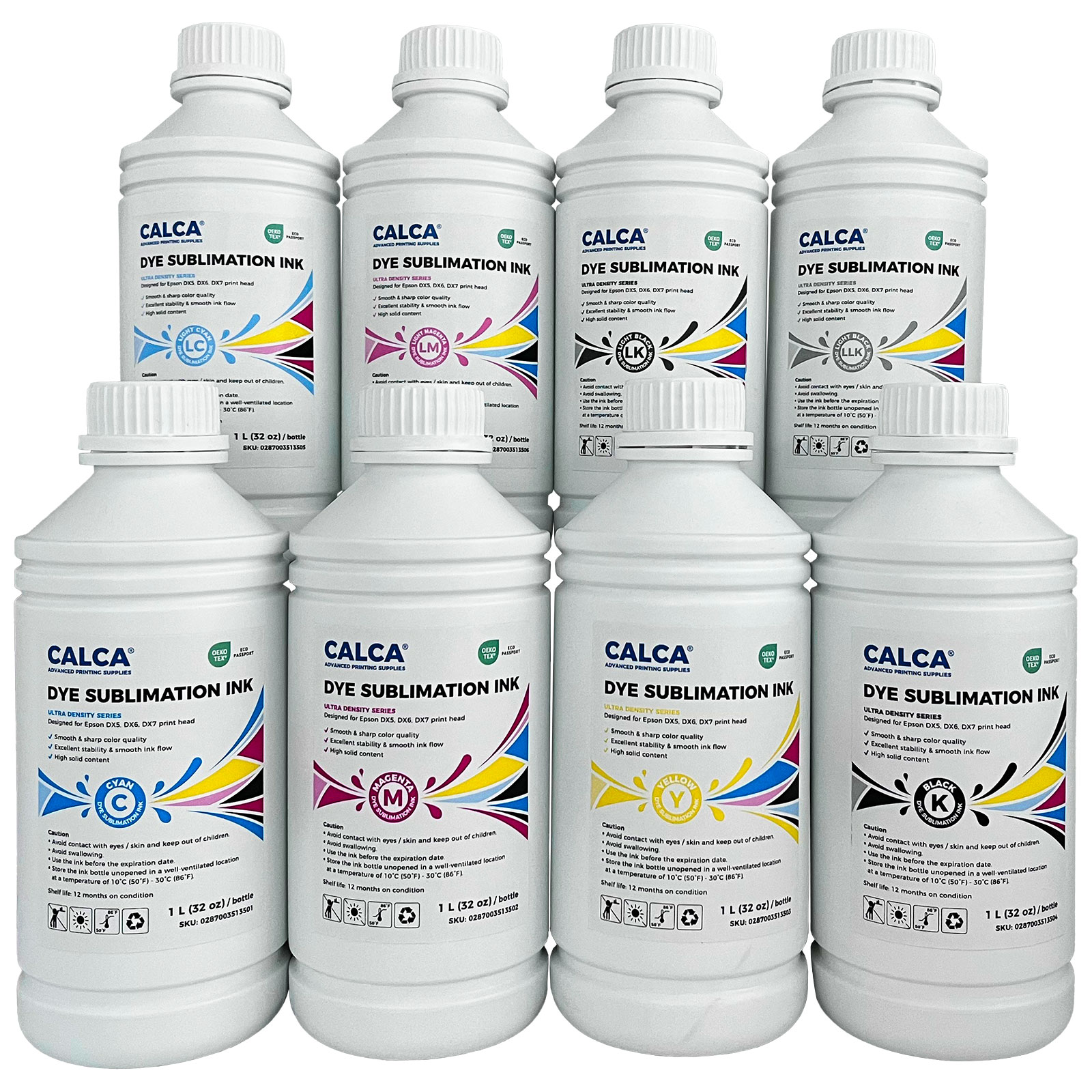 CALCA Ultra High Density Series Dye Sublimation Inks 1L for Epson Printheads